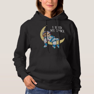 Ik heb ruimteveer astronaut moonas buitenspa nodig hoodie