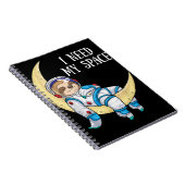 Ik heb ruimteveer astronaut moonas buitenspa nodig notitieboek (Rechterzijde)