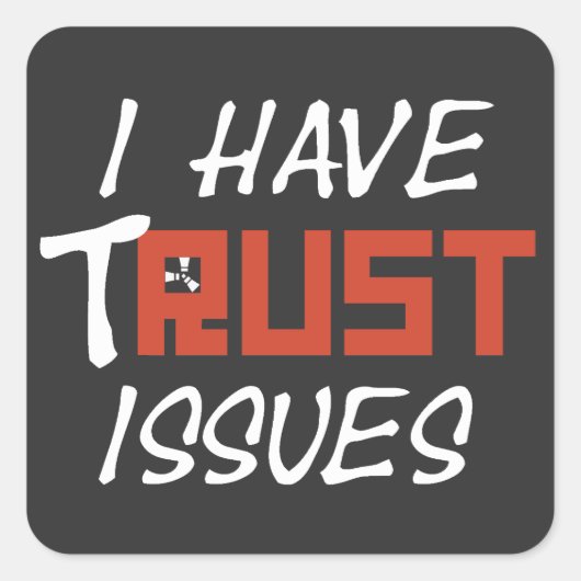 Ik heb RUST problemen RWC Vierkante Sticker (Voorkant)