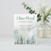 Ik heb Rustisch bos verplaatst Briefkaart (Staand voorkant)