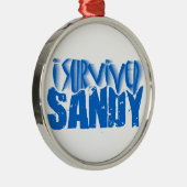 Ik heb SANDY overleefd Metalen Ornament (Rechts)