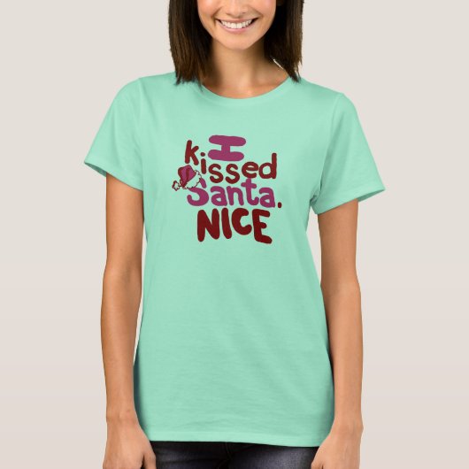 ik heb santa t gekust . t-shirt (Voorkant)