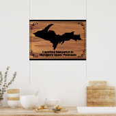 Ik heb Sasquatch in Michigan's Boven-Schiereiland Poster (Keuken)