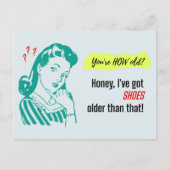  Ik heb schoenen die ouder zijn dan dat! Birthday Briefkaart (Voorkant)