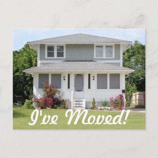 Ik heb Script New Home Foto Wijzigen van adres ver Aankondigingskaart (Voorkant)