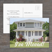 Ik heb Script New Home Foto Wijzigen van adres ver Aankondigingskaart