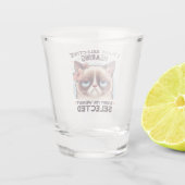 Ik Heb Selectief Gehoor Grappig Kattenliefhebber C Shot Glas (Achterkant)