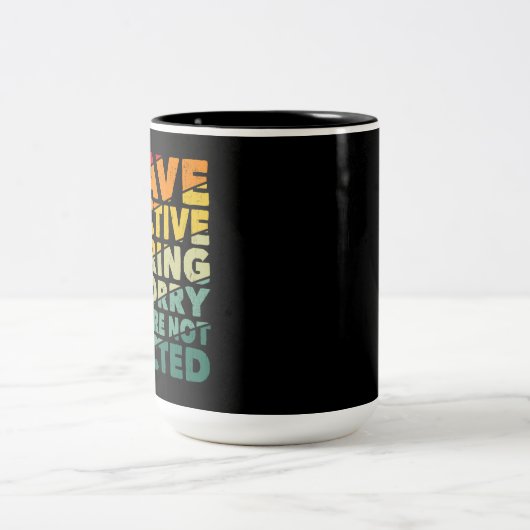 Ik heb selectief gehoord dat je niet geselecteerd  tweekleurige koffiemok (Center)