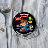 Ik heb sensorische problemen Pin Button Badge (In situ)
