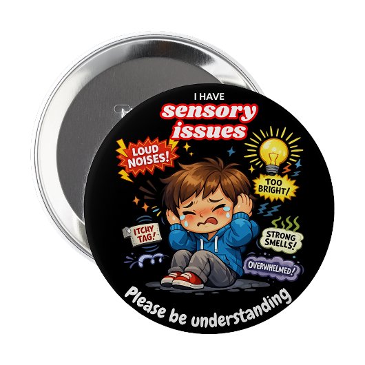 Ik heb sensorische problemen Pin Button Badge