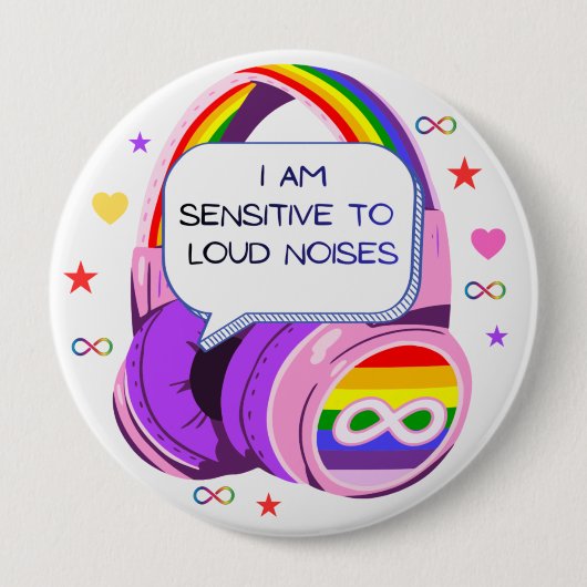 Ik heb sensorische problemen Pin Button Badge (Voorkant)