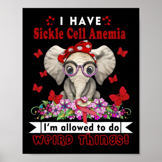 Ik heb sikkelcelanemie bewustzijn poster (Voorkant)