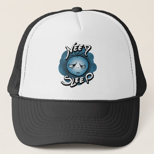 Ik heb slaap nodig - Slaperige stemming Trucker Pet (Voorkant)