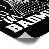 Ik heb slecht gespeeld in het badminton sport shut poster (Hoek)