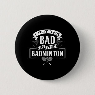Ik heb slecht in badminton speler rackets shuttle ronde button 5,7 cm