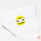 Ik heb slecht zicht ronde sticker (Envelop)