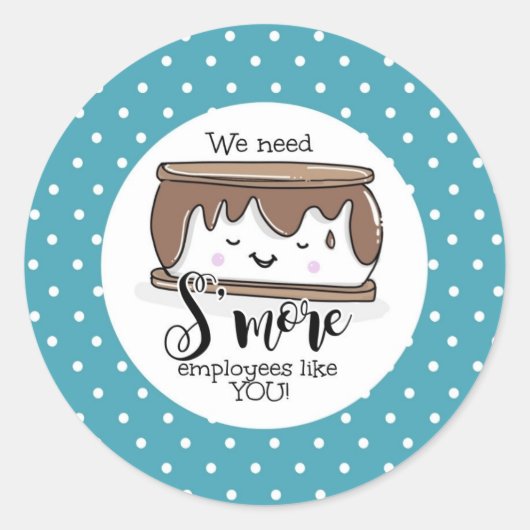 Ik heb S'meer medewerkers nodig zoals jullie kerst Ronde Sticker (Voorkant)