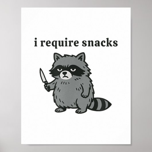 Ik heb snacks nodig _1 poster (Voorkant)