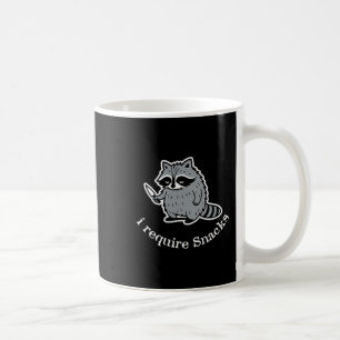 Ik heb snacks nodig Raccoon schattige dierenliefhe Koffiemok