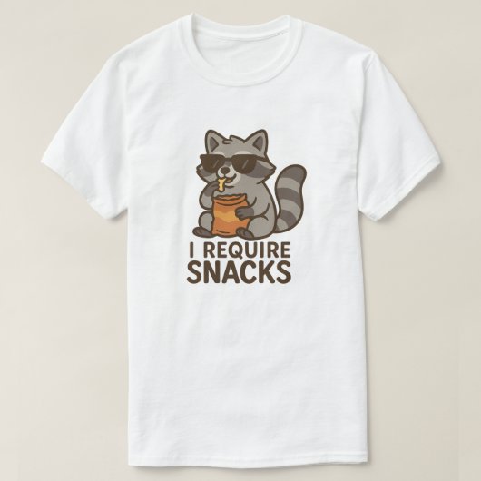 IK HEB SNACKS NODIG T-SHIRT (Design voorkant)