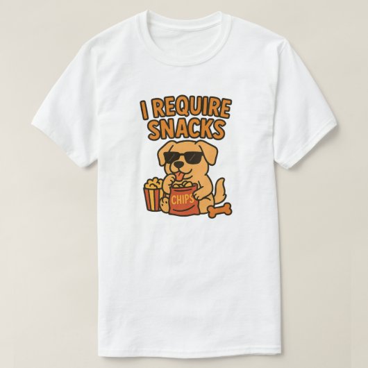 IK HEB SNACKS NODIG T-SHIRT (Design voorkant)