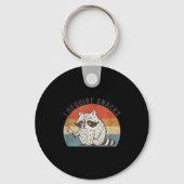 Ik heb snacks nodig Wasbeer T-shirt mannen vrouwen Sleutelhanger (Voorkant)