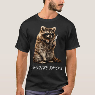 Ik heb Snacks Wasbeer Grappig Dier T-shirt