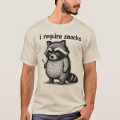 Ik heb snacks Wasbeer | Plus Size Grappig Dier  T-shirt (Voorkant)
