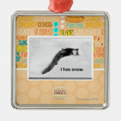 Ik heb sneeuw. metalen ornament (Voorkant)