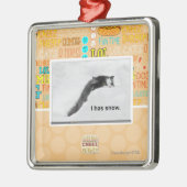 Ik heb sneeuw. metalen ornament (Links)