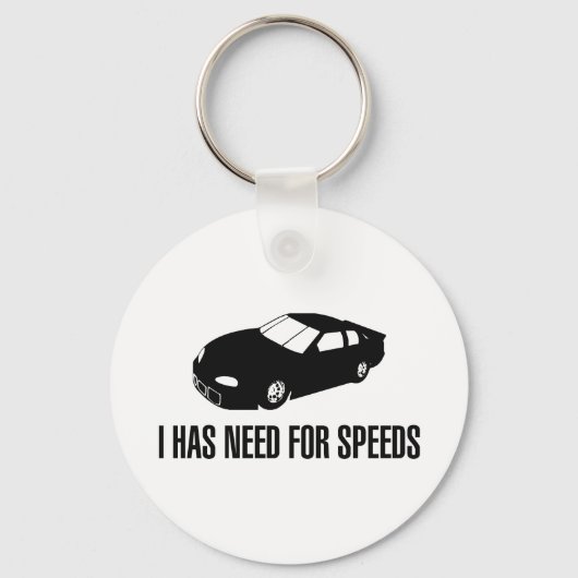 Ik heb snelheid nodig sleutelhanger (Voorkant)
