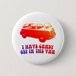 Ik heb Snoep, ga naar de Van Ronde Button 5,7 Cm