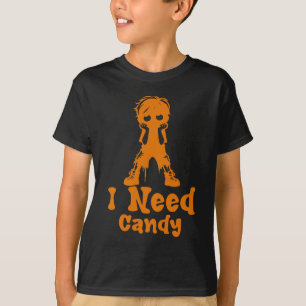Ik heb Snoep nodig, grappige Halloween Kinderen T-shirt