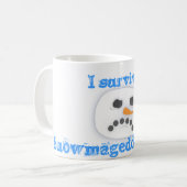 Ik heb Snowmageddon 2010 overleefd Koffiemok (Voorkant links)