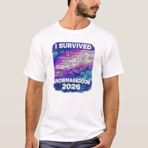 Ik heb SNOWMAGEDDON 2026 overleefd! / T-shirt