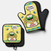 Ik heb soep ovenwant & pannenlap set (Voorkant / Achterkant)