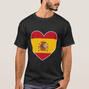 Ik heb Spanje leuk Spaans vlag hij T-shirt