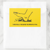 Ik heb specifiek het tegenovergestelde van deze Me Rechthoekige Sticker (Tas)