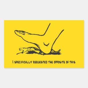 Ik heb specifiek het tegenovergestelde van deze Me Rechthoekige Sticker