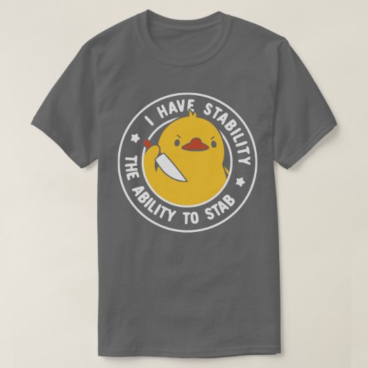 Ik heb stabiliteit en het vermogen om te steken bi t-shirt (Design voorkant)