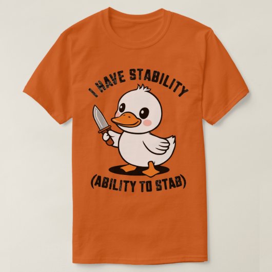 Ik heb stabiliteit vermogen om 3 te steken t-shirt (Design voorkant)