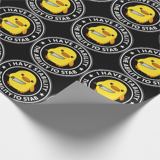 Ik heb stabiliteit vermogen om grappig te steken cadeaupapier (Hoek)