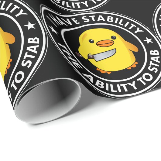 Ik heb stabiliteit vermogen om grappig te steken cadeaupapier (Rol Hoek)