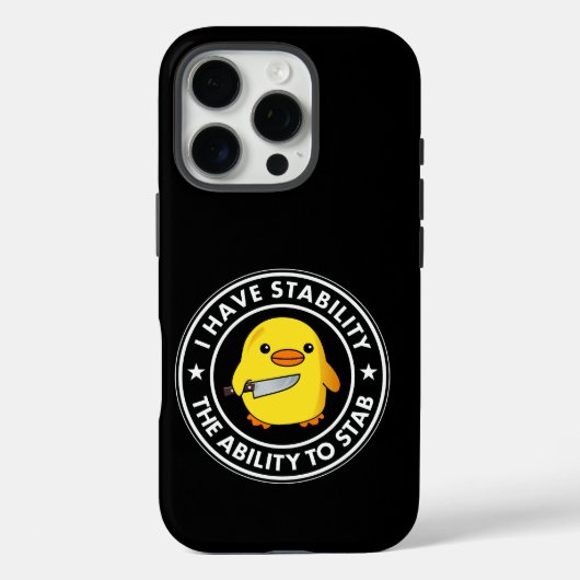 Ik heb stabiliteit vermogen om grappig te steken Case-Mate iPhone case (Achterkant)
