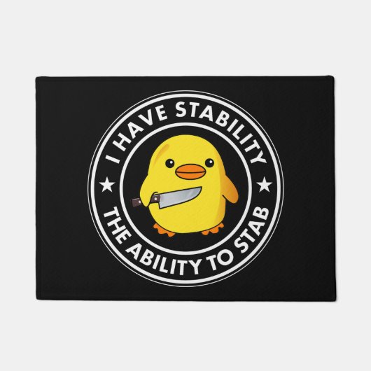 Ik heb stabiliteit vermogen om grappig te steken deurmat (Voorkant)