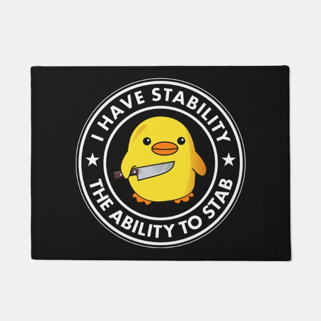 Ik heb stabiliteit vermogen om grappig te steken deurmat (Voorkant)