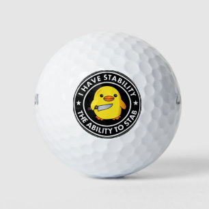Ik heb stabiliteit vermogen om grappig te steken golfballen