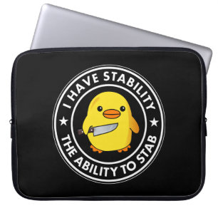 Ik heb stabiliteit vermogen om grappig te steken laptop sleeve