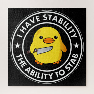 Ik heb stabiliteit vermogen om grappig te steken legpuzzel