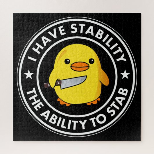 Ik heb stabiliteit vermogen om grappig te steken legpuzzel (Verticaal)